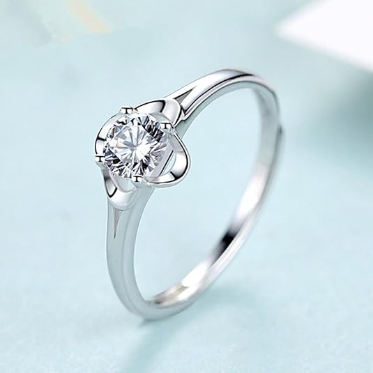 14K White Gold 1 Carat Diamond Ring For Women Wedding Engagement Ring For Womens IGI Certified, Gift For Her, Jewelry For Women